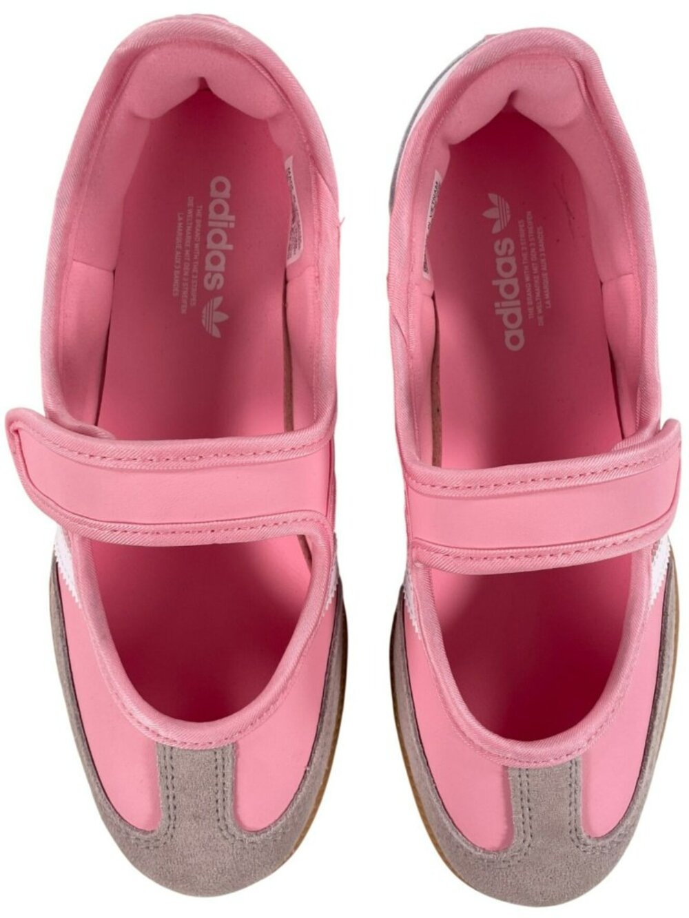 Adidas Samba Jane J Kids Velcro School Sneakers Pink/White Size 5 EU 37 1/3 NEW - Picture 6 of 11